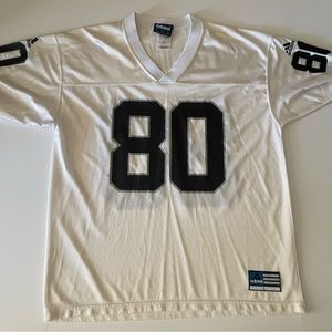 Men’s black & white Jerry Rice Oakland Raiders NFL jersey!! Size L